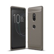 Чехол-накладка Carbon Fibre для Sony Xperia XZ3 (серый) Чехол-накладка Carbon Fibre для Sony Xperia XZ3 (серый)