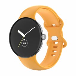 Силиконовый ремешок для Google Pixel Watch - Size Large (желтый)