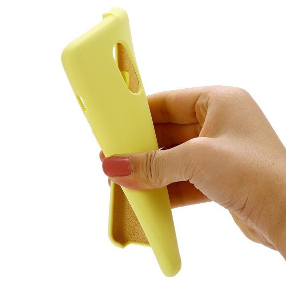 Силиконовый чехол Mobile Shell для OnePlus 7 (желтый)