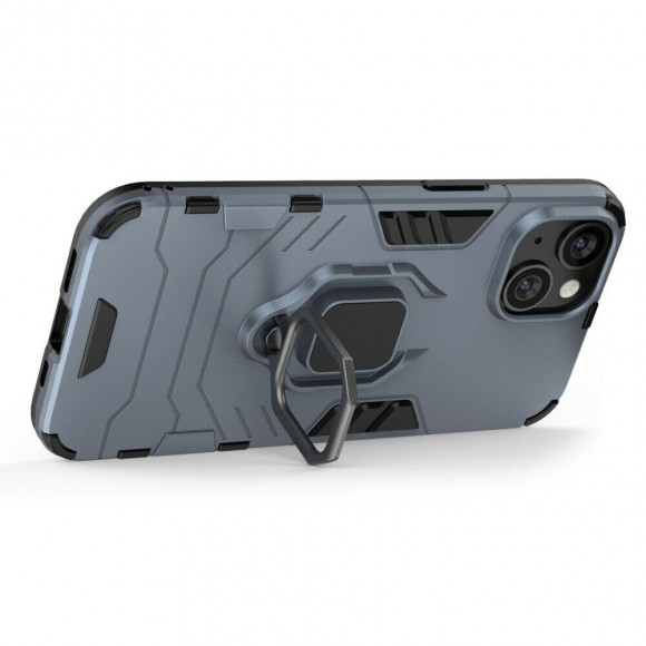 Чехол Armor Ring Holder для iPhone 14 (темно-синий) Чехол Armor Ring Holder для iPhone 14 (темно-синий)