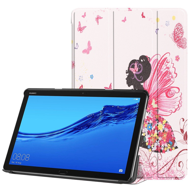 Чехол Smart Case для Huawei MediaPad M5 lite 10 (Colorful Butterfly Girl)