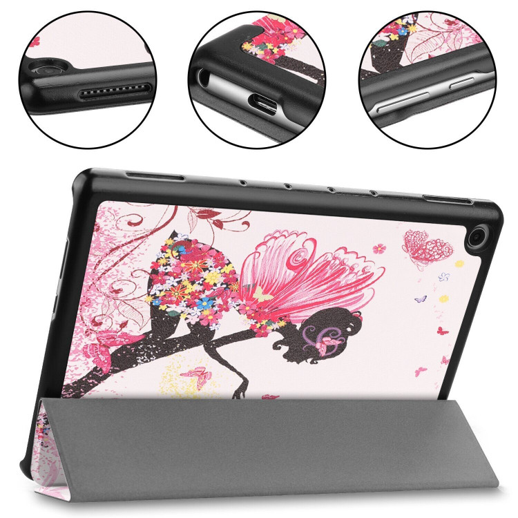 Чехол Smart Case для Huawei MediaPad M5 lite 10 (Colorful Butterfly Girl)