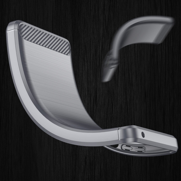 Чехол-накладка Carbon Fibre для Poco M3 Pro, Xiaomi Redmi Note 10 5G (серый)