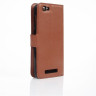 Чехол с визитницей для ZTE Blade A610 (коричневый)