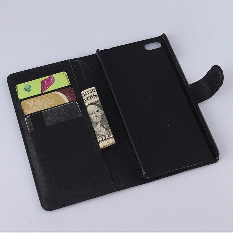 Чехол-книжка с визитницей для ZTE Nubia Z9 Max (черный)