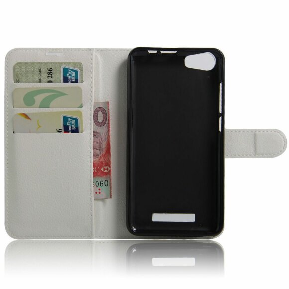 Чехол с визитницей для DOOGEE Y200 (белый) Чехол с визитницей для DOOGEE Y200 (белый)