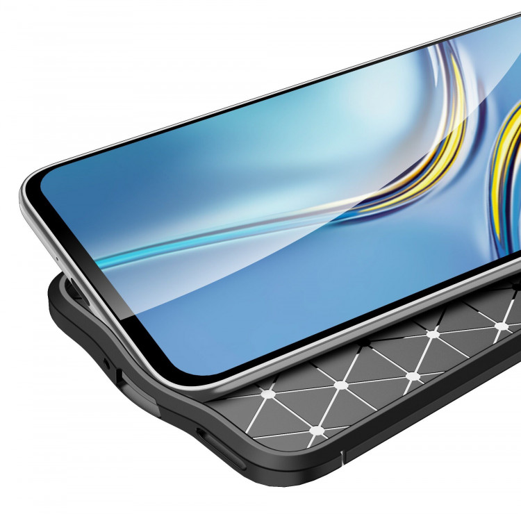 Чехол-накладка Litchi Grain для HUAWEI nova 8i (темно-синий)