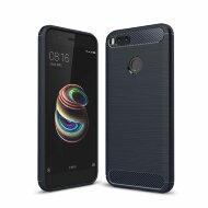 Чехол-накладка Carbon Fibre для Xiaomi Mi 5X / Mi A1 (темно-синий)