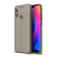 Чехол-накладка Litchi Grain для Xiaomi Redmi 6 Pro / Mi A2 Lite (серый)