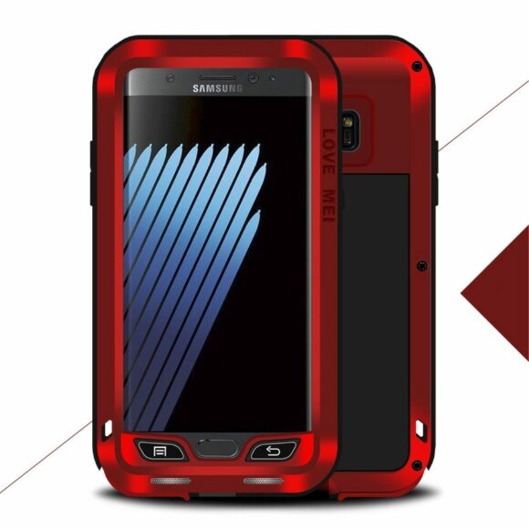 Гибридный чехол LOVE MEI для Samsung Galaxy Note 7 (красный)