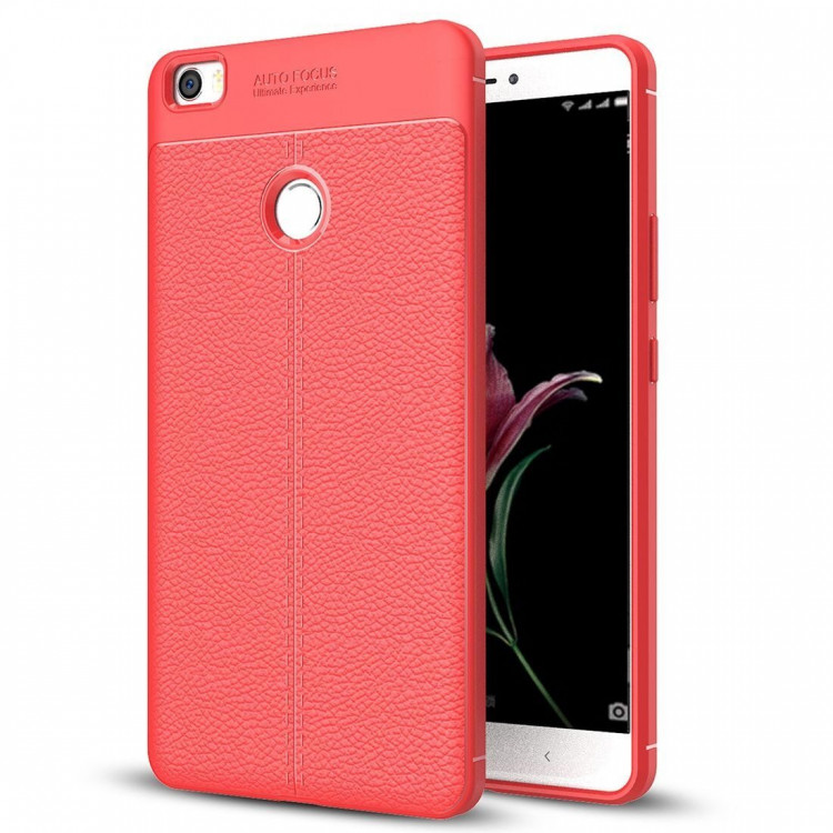 Чехол-накладка Litchi Grain для Xiaomi Mi Max (красный)