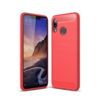 Чехол-накладка Carbon Fibre для Xiaomi Mi Max 3 (красный) Чехол-накладка Carbon Fibre для Xiaomi Mi Max 3 (красный)