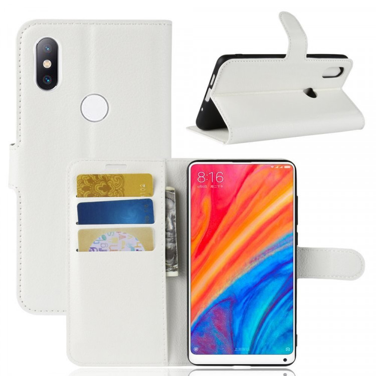 Чехол с визитницей для Xiaomi Mi Mix 2s (белый)
