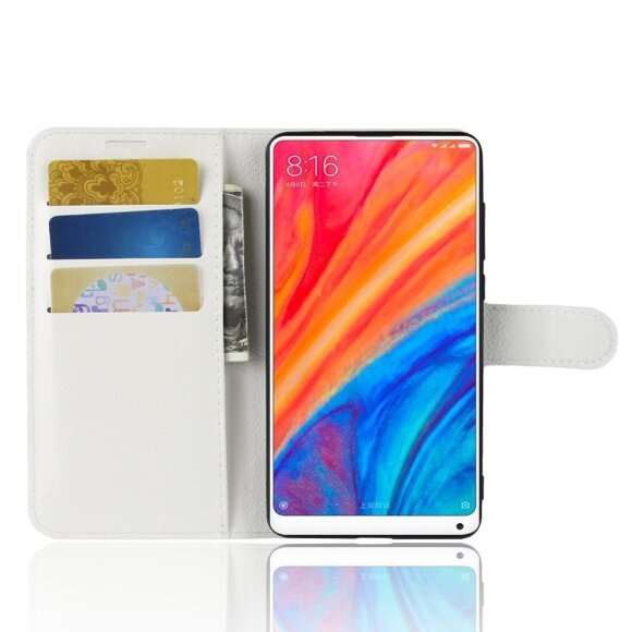 Чехол с визитницей для Xiaomi Mi Mix 2s (белый) Чехол с визитницей для Xiaomi Mi Mix 2s (белый)