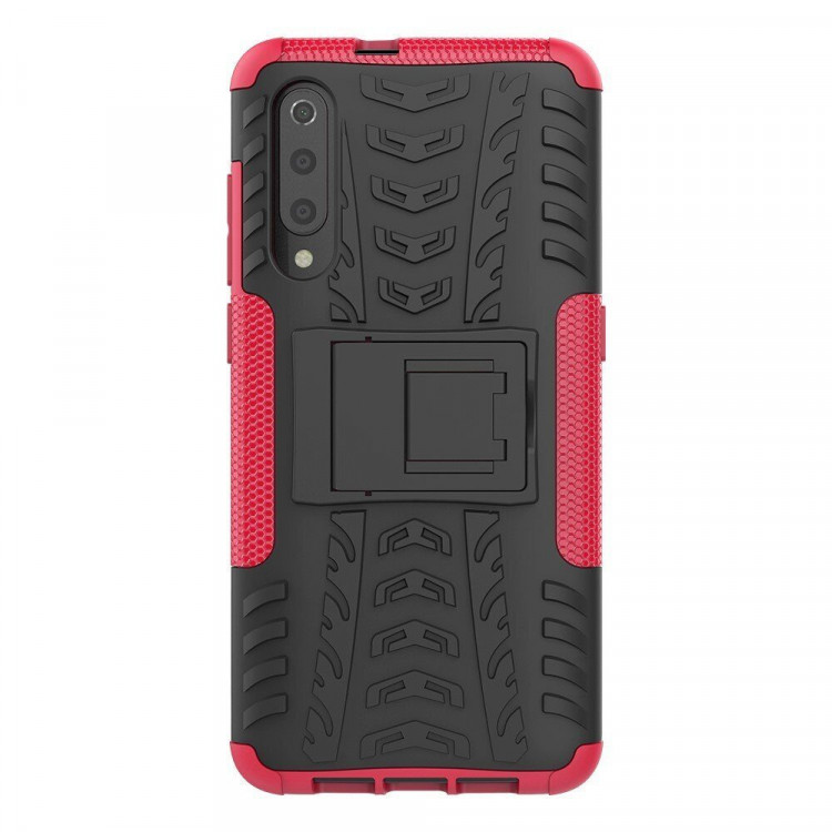 Чехол Hybrid Armor для Xiaomi Mi 9 (черный + розовый)