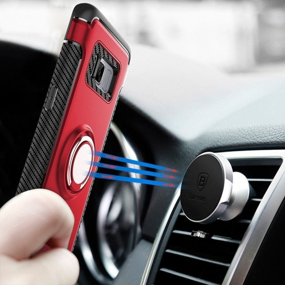 Чехол Hybrid Kickstand для Samsung Galaxy S8+ (красный)