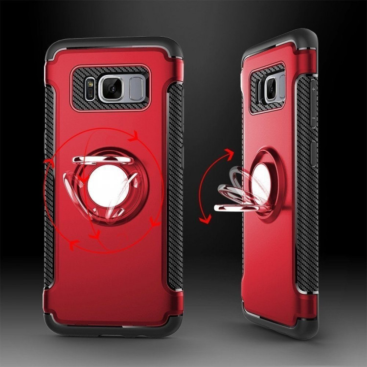 Чехол Hybrid Kickstand для Samsung Galaxy S8+ (красный)