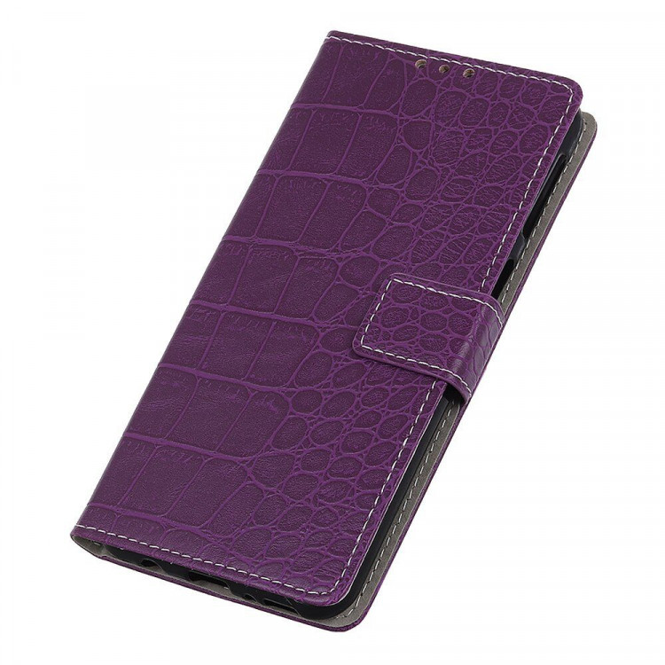 Чехол Crocodile Texture для Samsung Galaxy A50 / Galaxy A50s / Galaxy A30s (фиолетовый)
