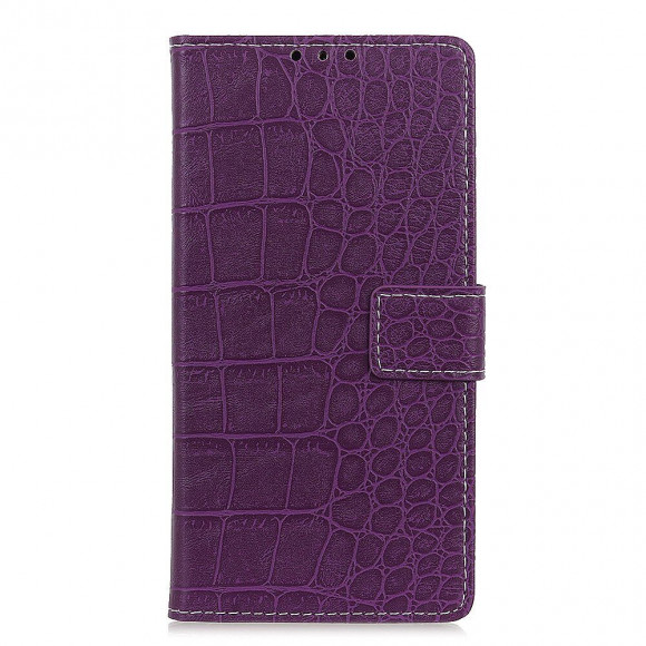 Чехол Crocodile Texture для Samsung Galaxy A50 / Galaxy A50s / Galaxy A30s (фиолетовый)