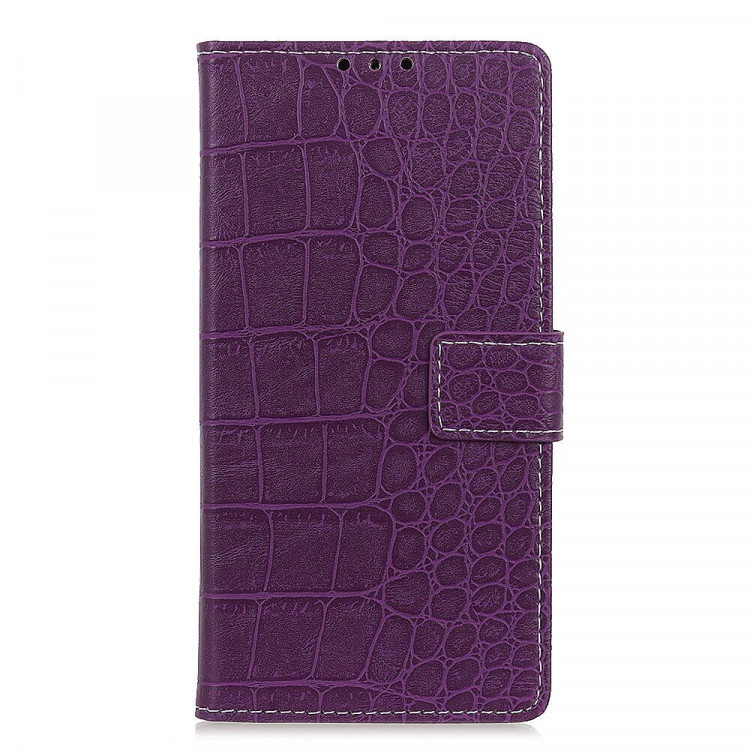 Чехол Crocodile Texture для Samsung Galaxy A50 / Galaxy A50s / Galaxy A30s (фиолетовый)