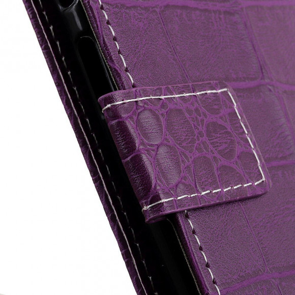 Чехол Crocodile Texture для Samsung Galaxy A50 / Galaxy A50s / Galaxy A30s (фиолетовый)