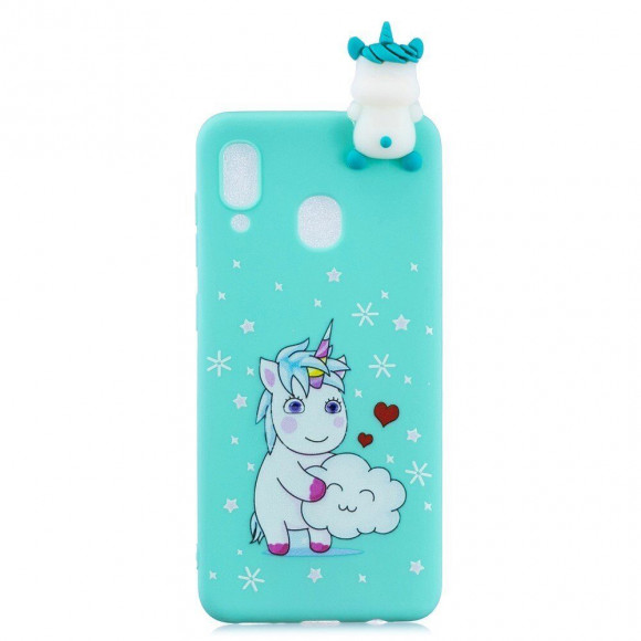 Силиконовый чехол 3D для Samsung Galaxy A30 / Galaxy A20 (Unicorn)