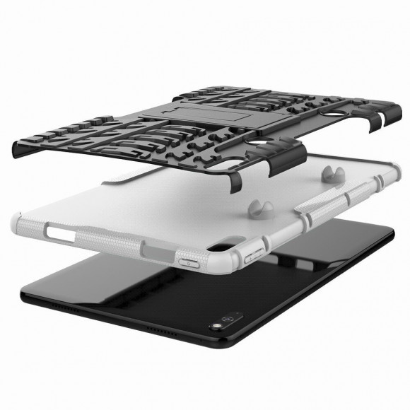 Чехол Hybrid Armor для Huawei MatePad 10.4 (черный + белый)