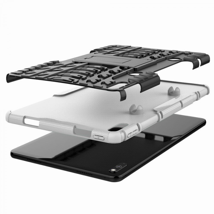 Чехол Hybrid Armor для Huawei MatePad 10.4 (черный + белый)