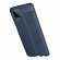 Чехол-накладка Litchi Grain для Samsung Galaxy A12 (темно-синий)