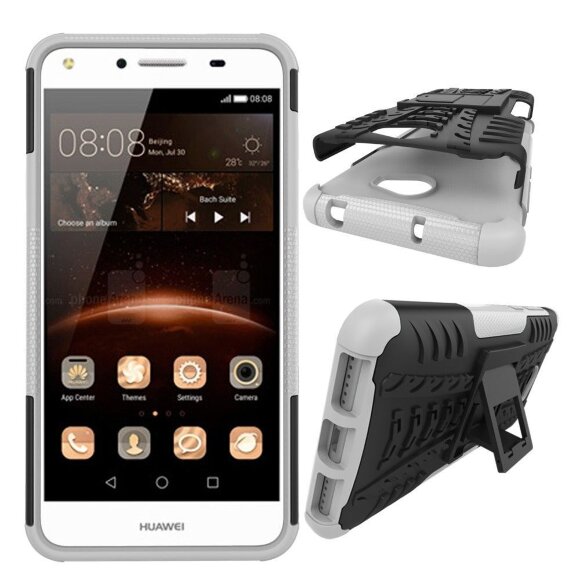 Чехол Hybrid Armor для Huawei Y5 II / Honor 5A (LYO-L21) (черный + белый)