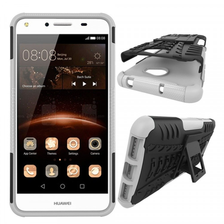 Чехол Hybrid Armor для Huawei Y5 II / Honor 5A (LYO-L21) (черный + белый)