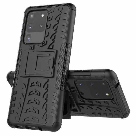 Чехол Hybrid Armor для Samsung Galaxy S20 Ultra (черный)