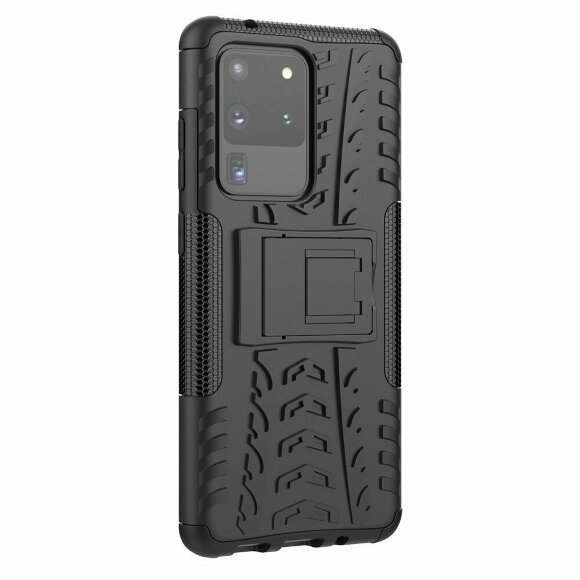 Чехол Hybrid Armor для Samsung Galaxy S20 Ultra (черный)