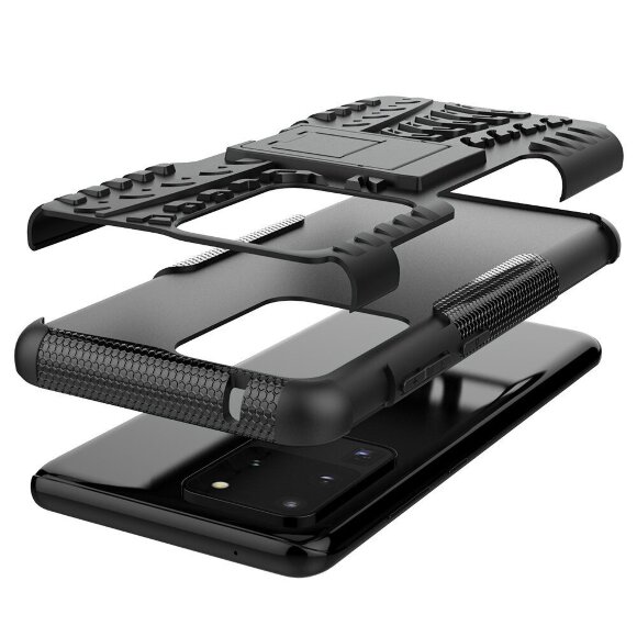 Чехол Hybrid Armor для Samsung Galaxy S20 Ultra (черный)