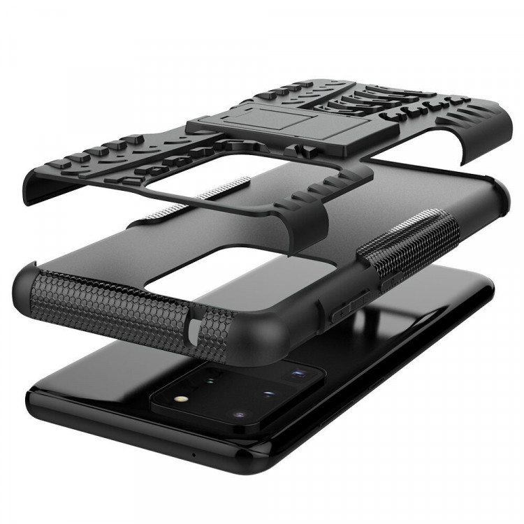 Чехол Hybrid Armor для Samsung Galaxy S20 Ultra (черный)