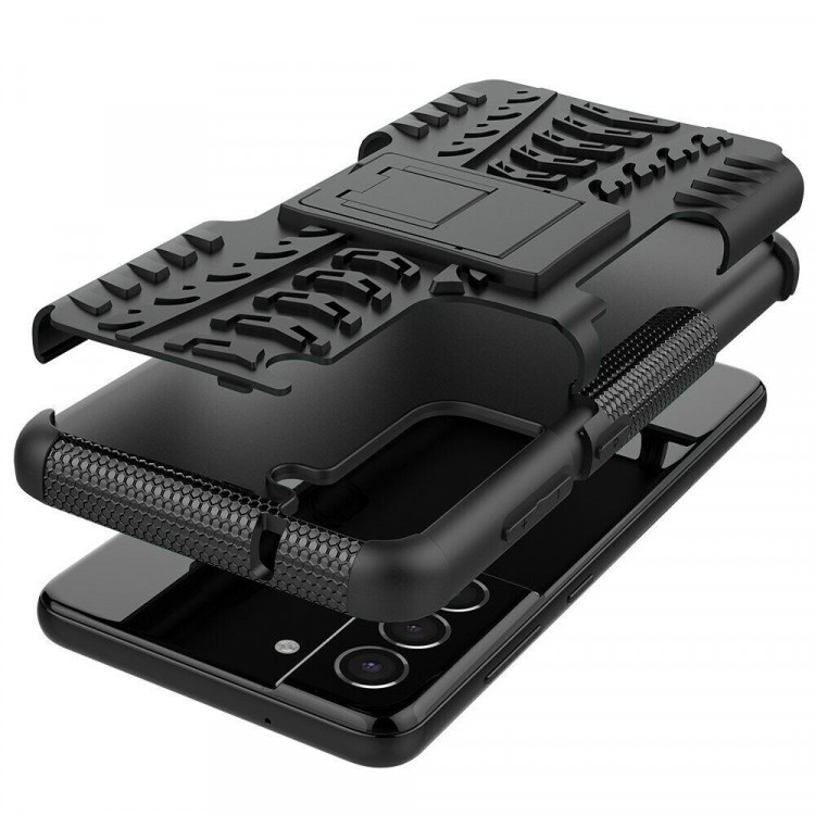 Чехол Hybrid Armor для Samsung Galaxy S21 FE (черный)