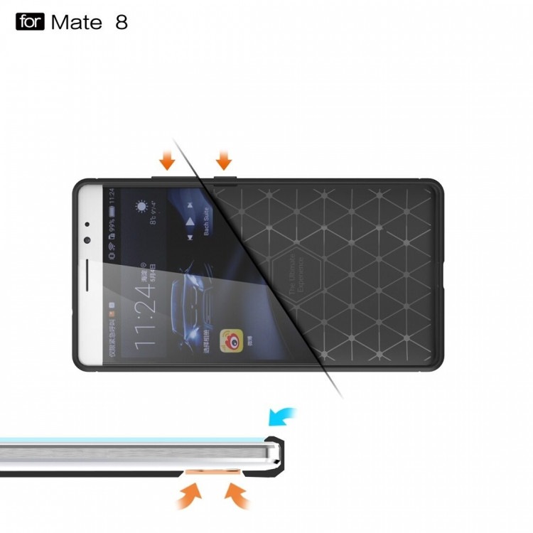 Чехол-накладка Carbon Fibre для Huawei Mate 8 (черный)