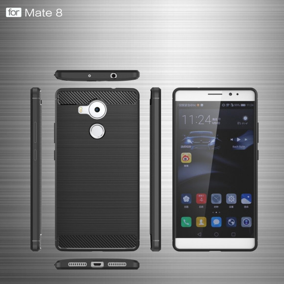 Чехол-накладка Carbon Fibre для Huawei Mate 8 (черный)