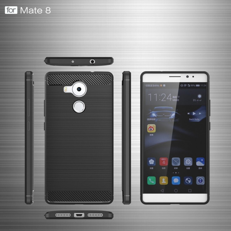 Чехол-накладка Carbon Fibre для Huawei Mate 8 (черный)