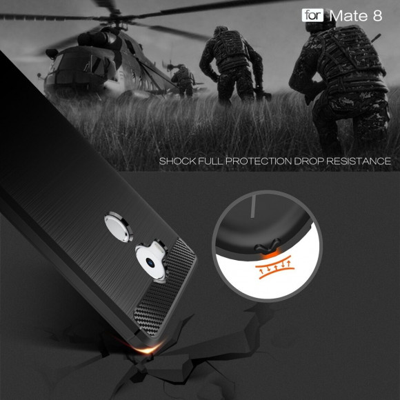 Чехол-накладка Carbon Fibre для Huawei Mate 8 (черный)