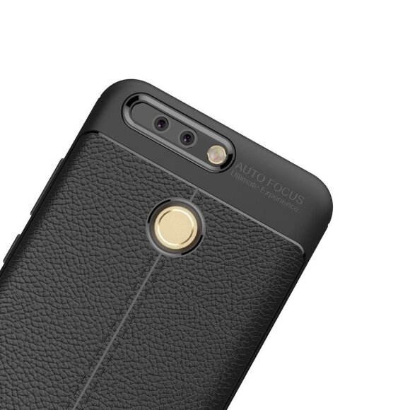 Чехол-накладка Litchi Grain для Huawei Honor 8 Pro / Honor V9 (черный)