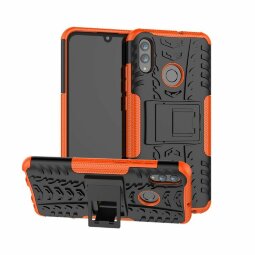 Чехол Hybrid Armor для Huawei Honor 10 Lite / P Smart (2019)  (черный + оранжевый)