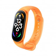 Флуоресцентный силиконовый ремешок для Xiaomi Mi Band 7 (оранжевый)