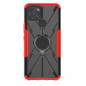 Чехол Armor Shockproof Ring Holder для Infinix Smart 6 (черный + красный)