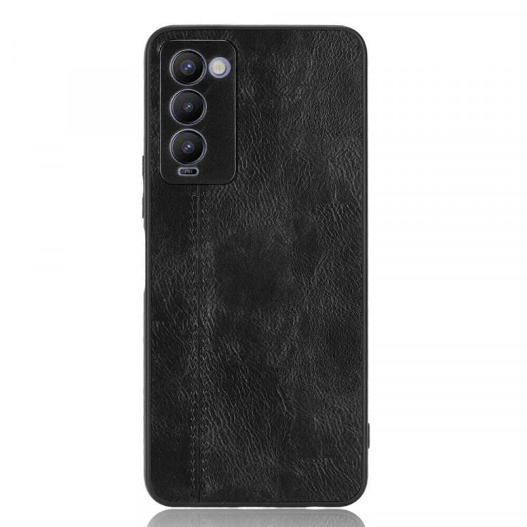 Чехол из экокожи для Tecno Camon 18 / Camon 18 P (черный)
