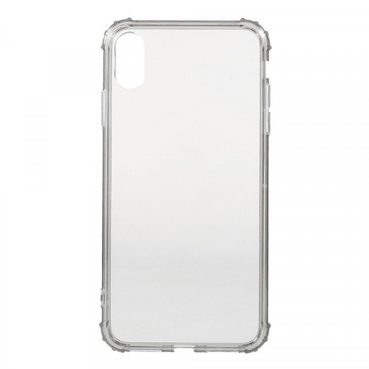 Силиконовый чехол с усиленными бортиками для iPhone XS Max (черный)