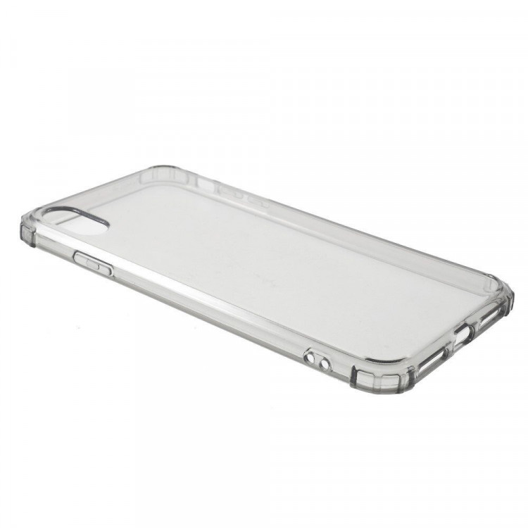 Силиконовый чехол с усиленными бортиками для iPhone XS Max (черный)