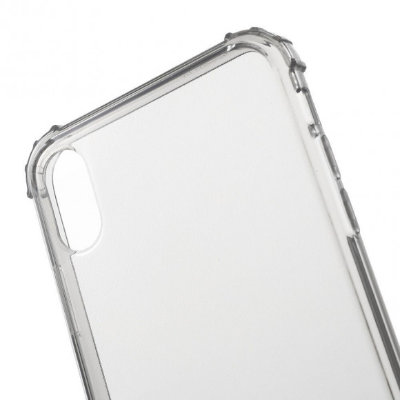 Силиконовый чехол с усиленными бортиками для iPhone XS Max (черный) Силиконовый чехол с усиленными бортиками для iPhone XS Max (черный)