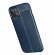 Чехол-накладка Litchi Grain для iPhone 13 mini (темно-синий)