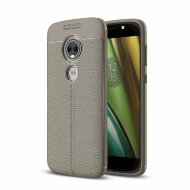 Чехол-накладка Litchi Grain для Motorola Moto E5 Play (серый)